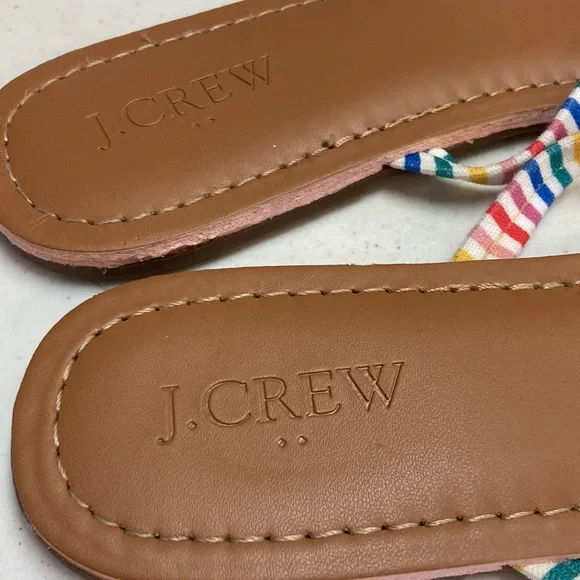 🎊HP🎊J. Crew Colorful Striped Sandals - Picture 3 of 5